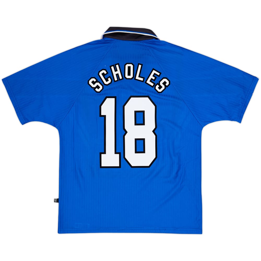 1996-98 Manchester United Third Shirt Scholes #18 - 8/10 - (M)