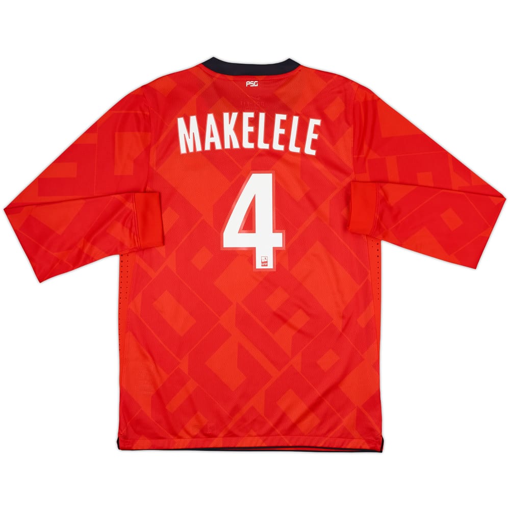 2010-12 Paris Saint-Germain '40 ANS' Player Issue Home/Third L/S Shirt Makelele #4 - 7/10 - (L)