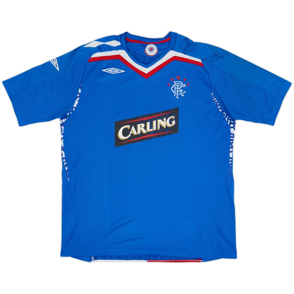2007-08 Rangers Home Shirt - 5/10 - (XL)