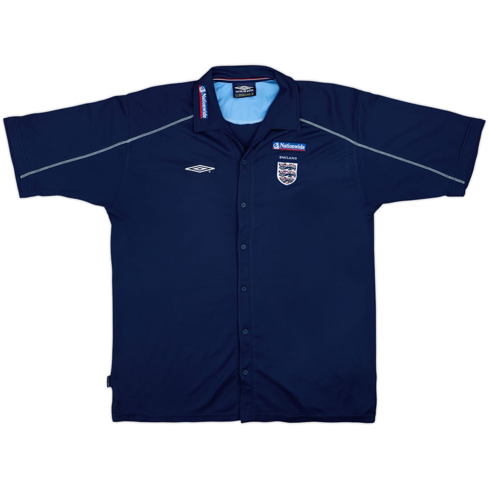 2002-04 England Umbro Button-Up Shirt - 8/10 - (XXL)