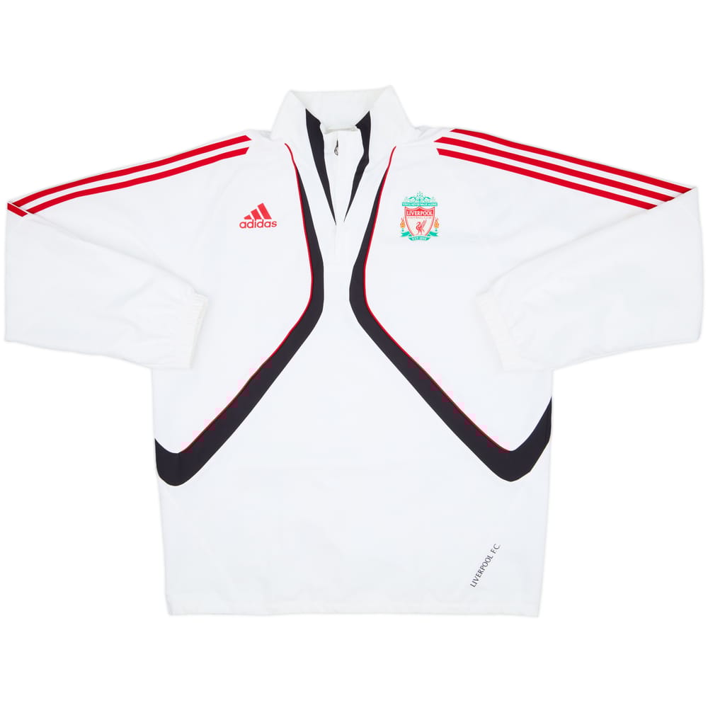 2009-10 Liverpool adidas 1/4 Zip Drill Top - 8/10 - (L)