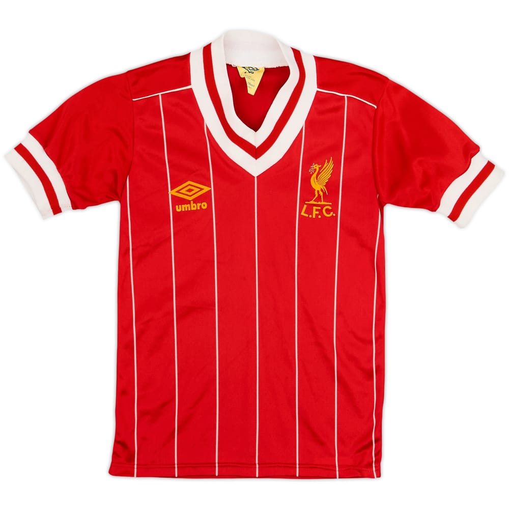 1982-85 Liverpool Home Shirt - 8/10 - (S.Boys)