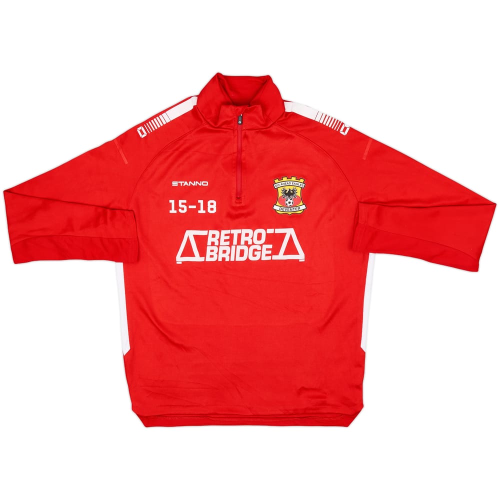 2020-21 Go Ahead Eagles Stanno 1/4 Zip Training Top - 8/10 - (S)