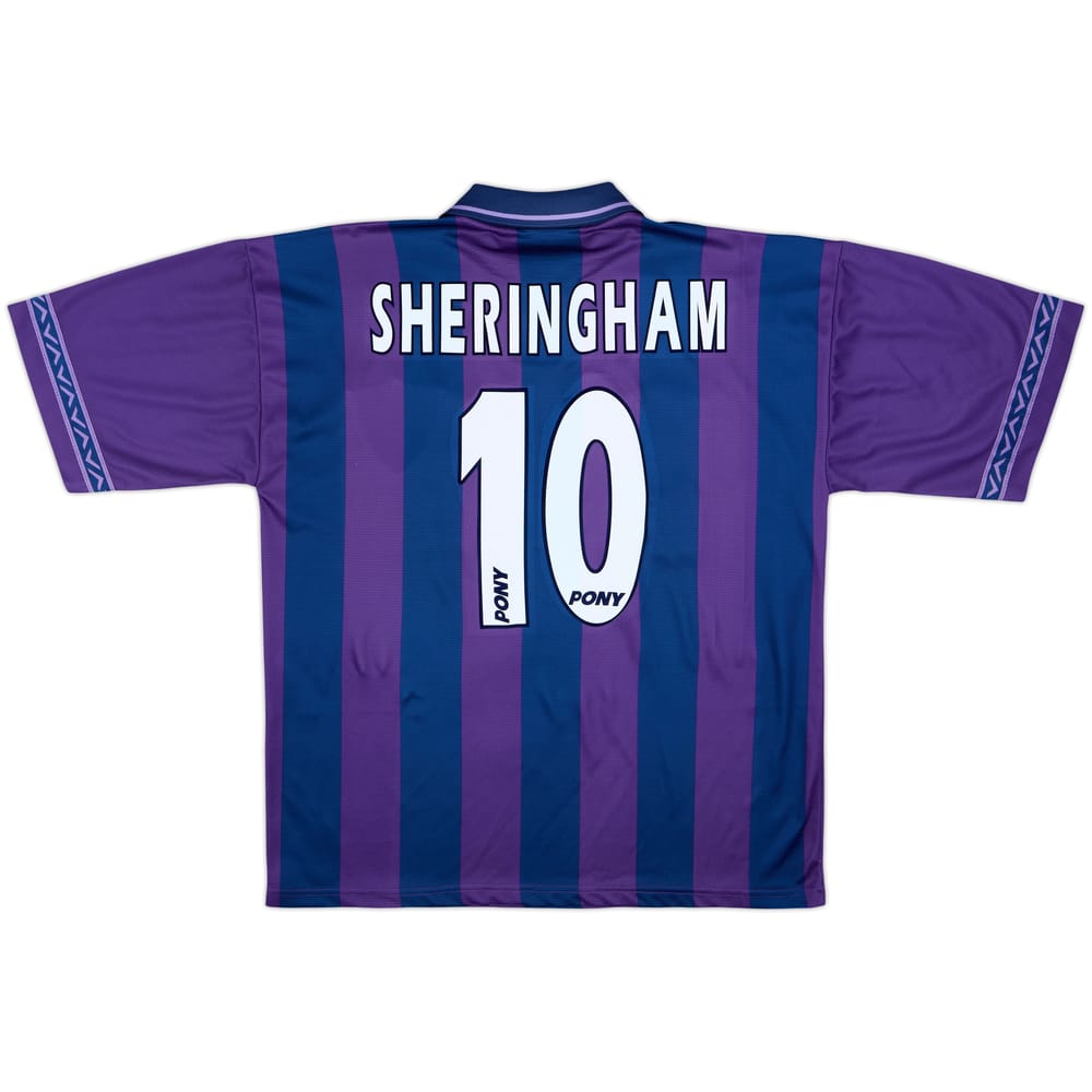 1995-97 Tottenham Away Shirt Sheringham #10 - 8/10 - (XL)
