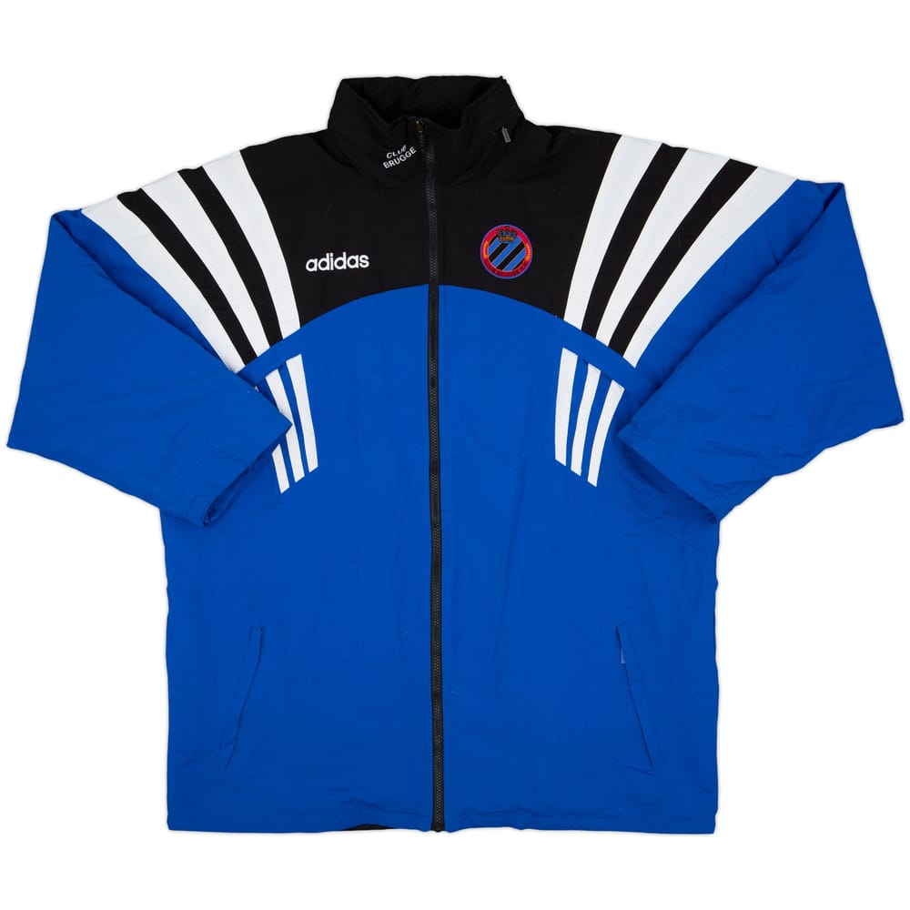 1996-97 Club Brugge adidas Padded Bench Coat - 8/10 - (L/XL)