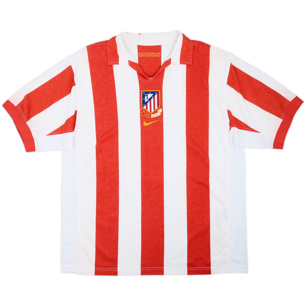 2003-04 Atletico Madrid Centenary Home Shirt - 5/10 - (XL)