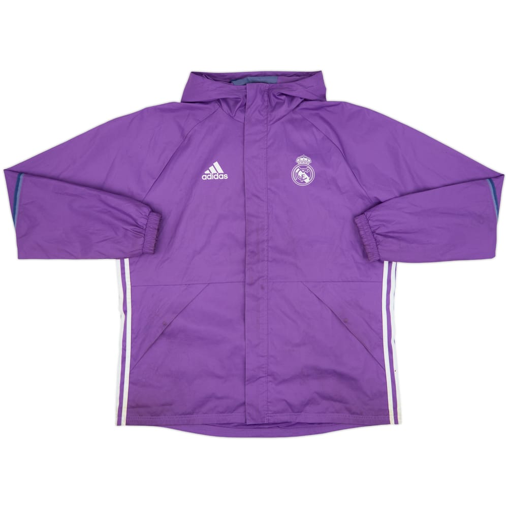 2016-17 Real Madrid adidas Hooded Rain Jacket - 6/10 - (XL)