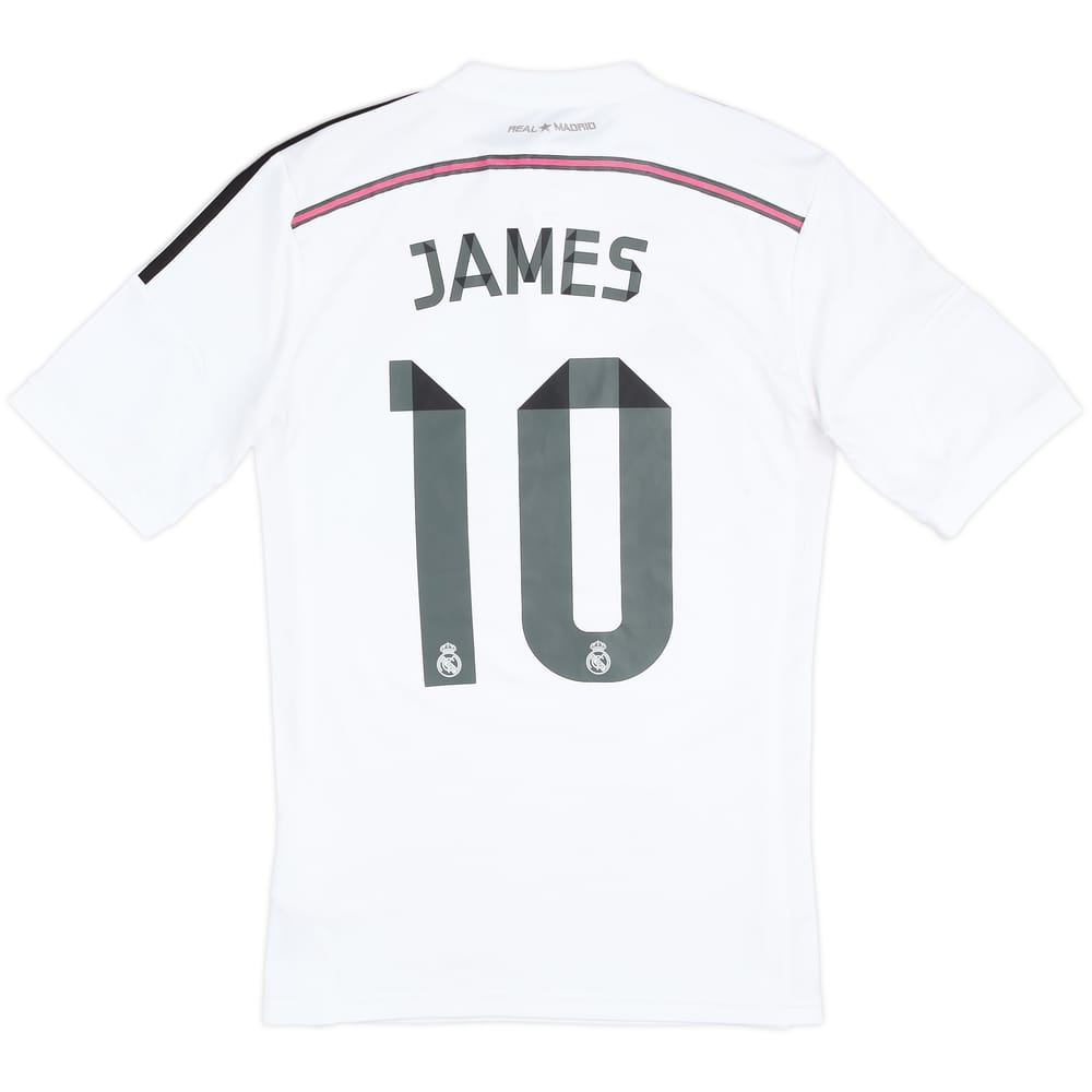 2014-15 Real Madrid Home Shirt James #10 - 5/10 - (S)