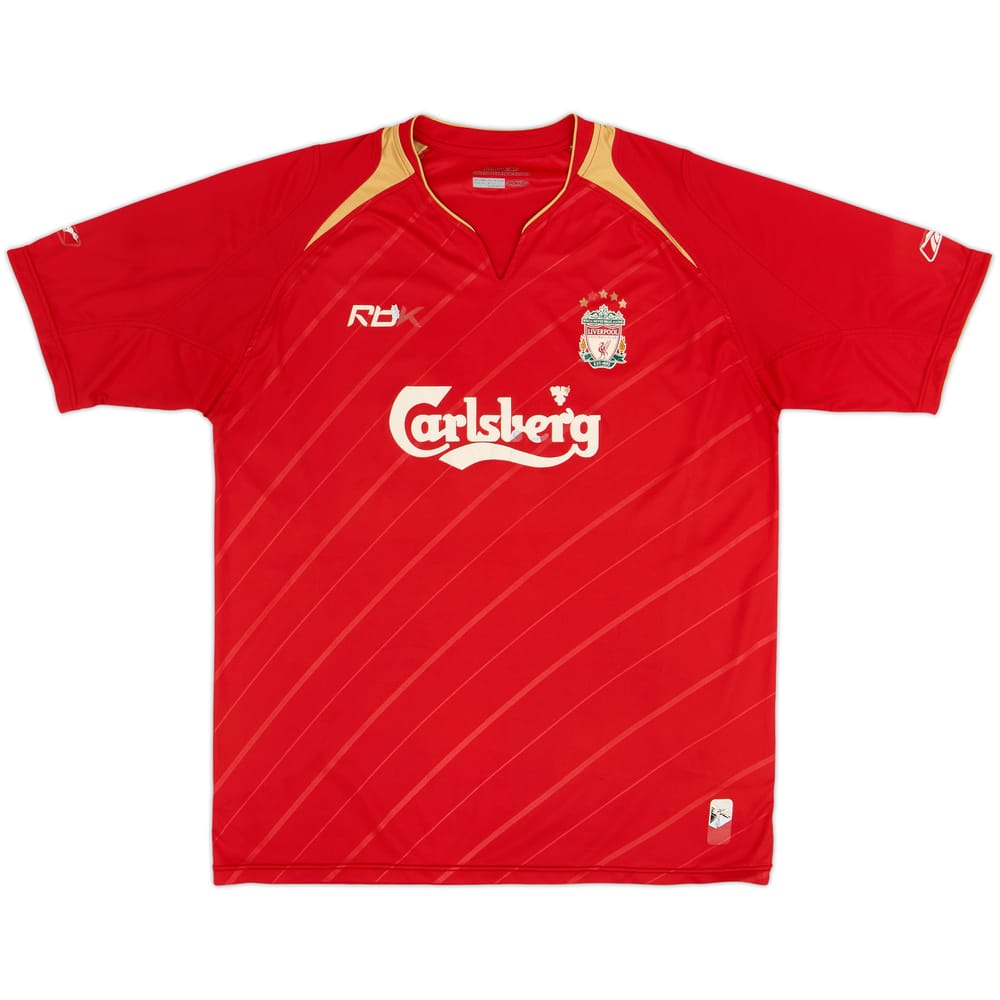 2005-06 Liverpool CL Home Shirt - 4/10 - (L)