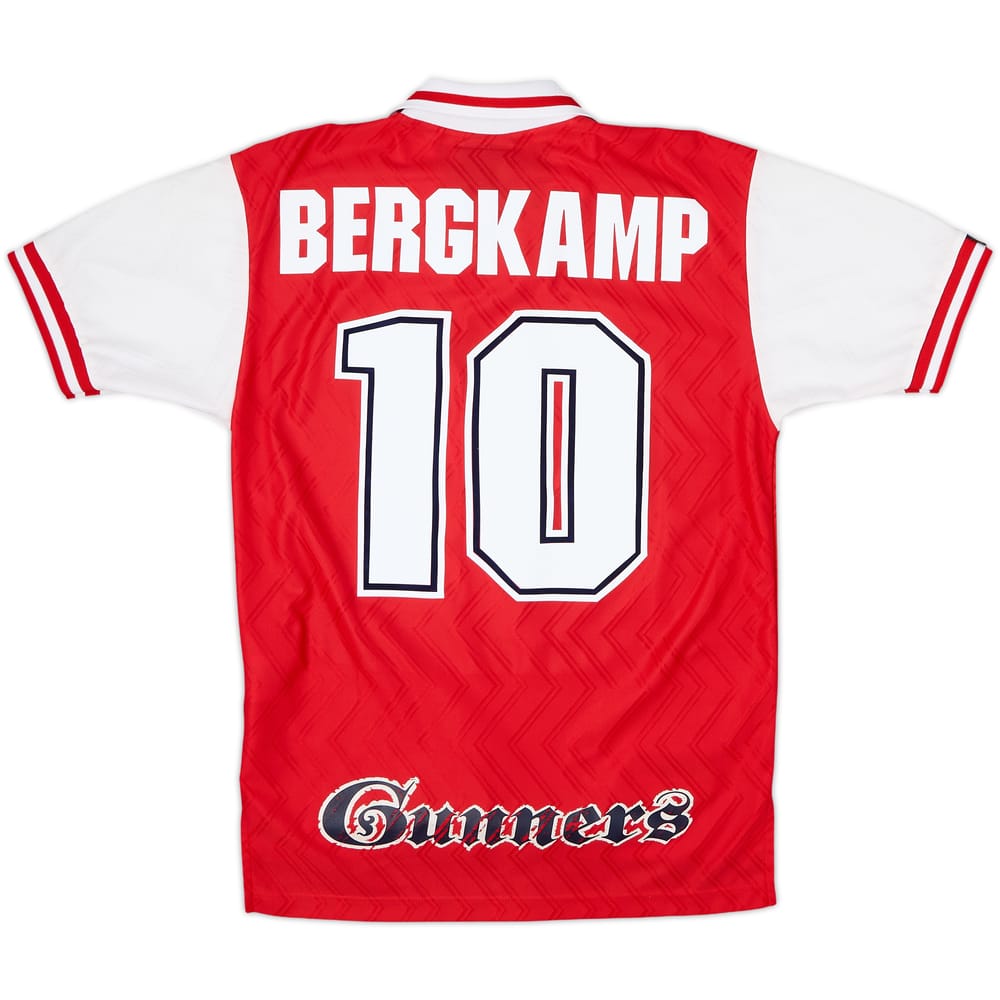 1996-98 Arsenal Home Shirt Bergkamp #10 - 8/10 - (S)