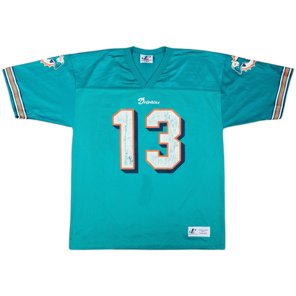 1997-99 Miami Dolphins Marino #13 Logo Athletic Home Jersey - 6/10 - (L)