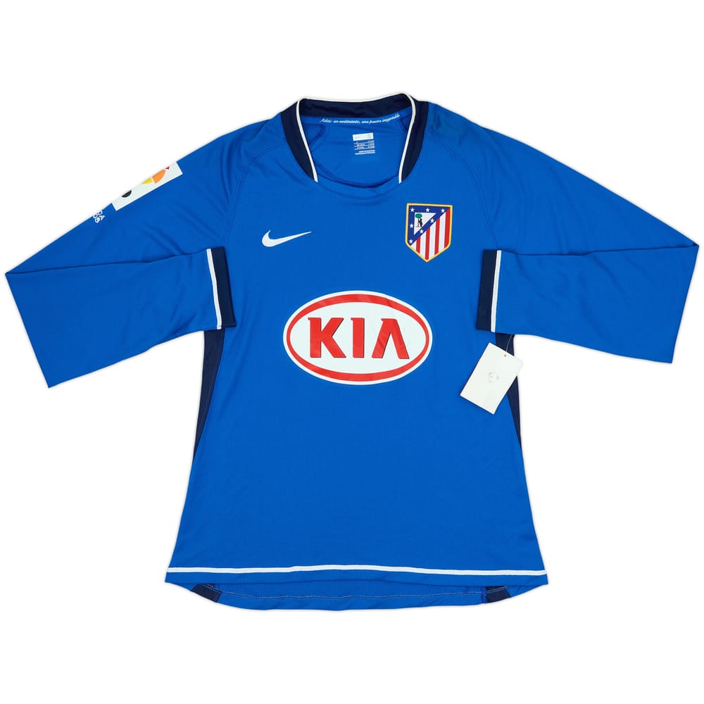 2007-08 Atletico Madrid Player Issue Away L/S Shirt (S)