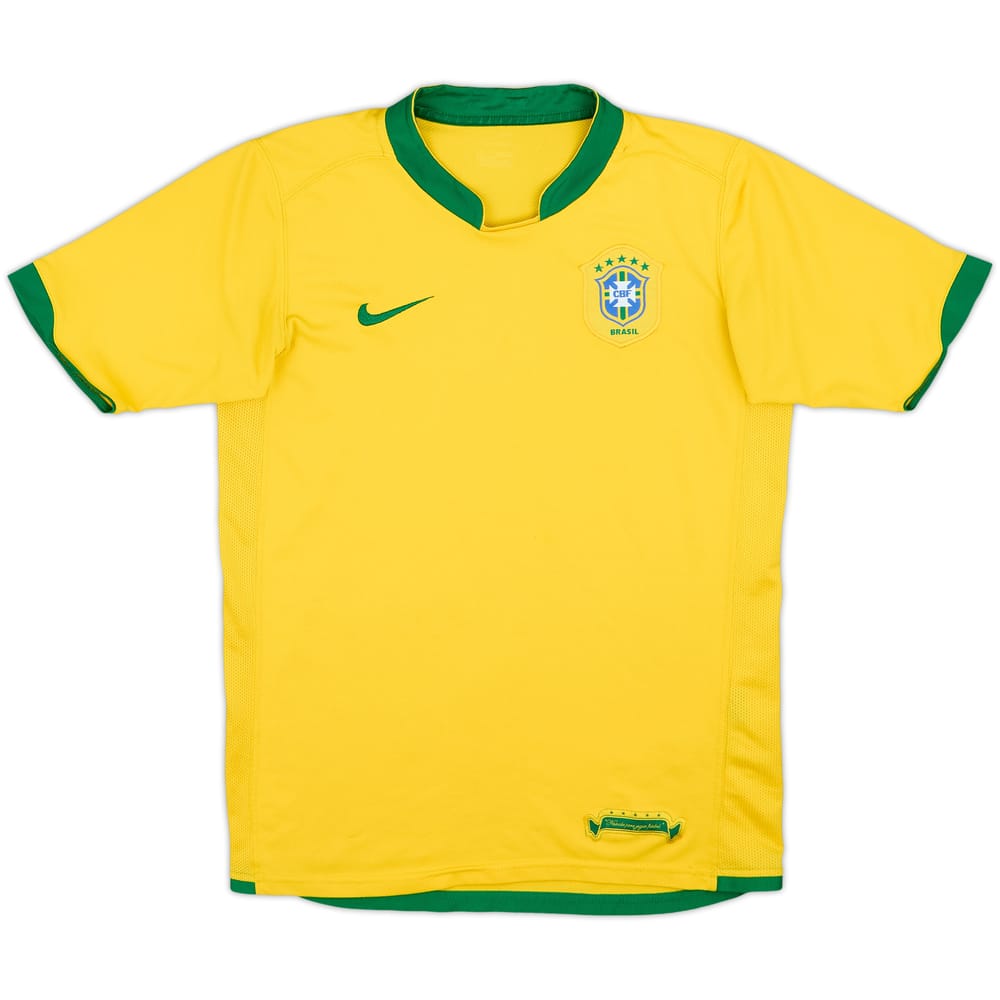 2006-08 Brazil Home Shirt - 7/10 - (XL.Boys)