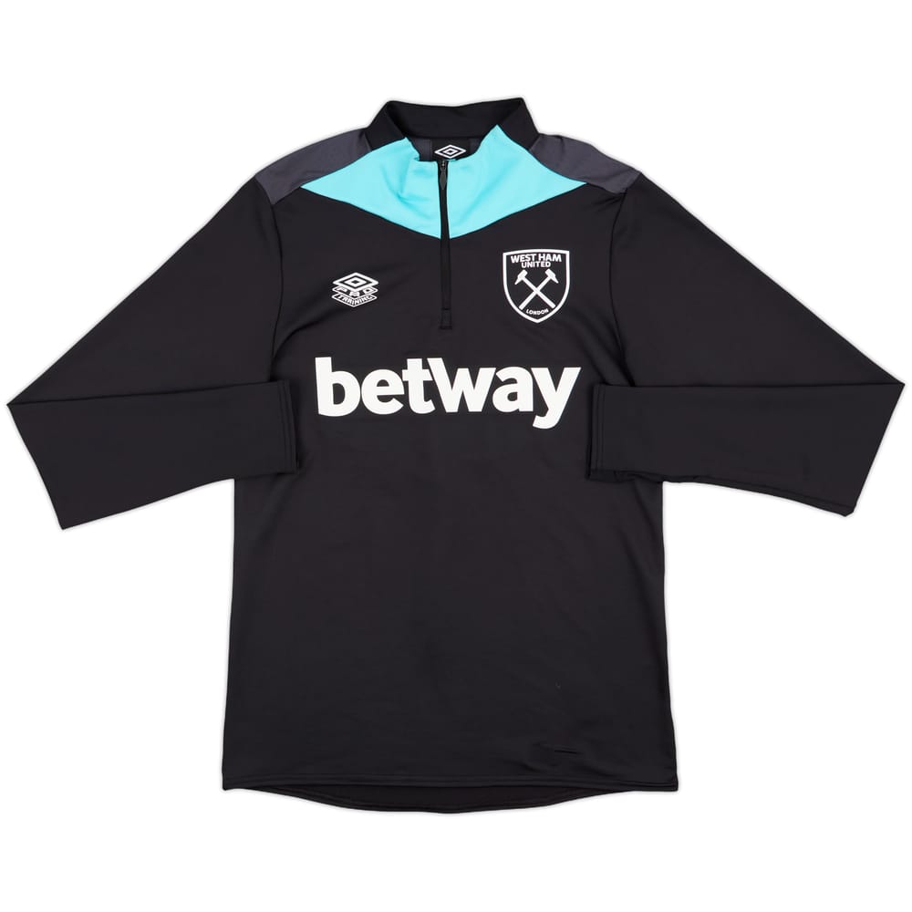 2020-21 West Ham Umbro 1/4 Zip Training To - 10/10 - (M)