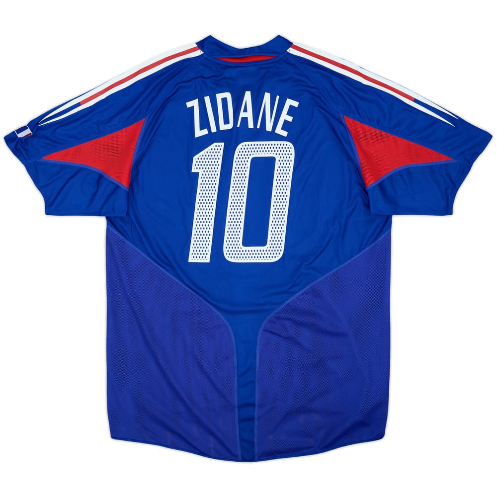 2004-06 France Home Shirt Zidane #10 - 8/10 - (L)