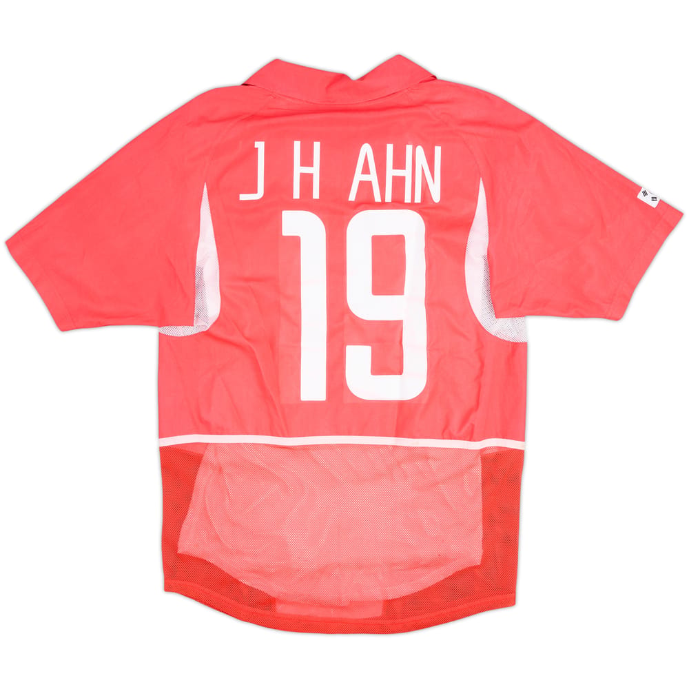 2002-03 South Korea Player Issue Home Shirt J.H.Ahn #19 - 7/10 - (S)