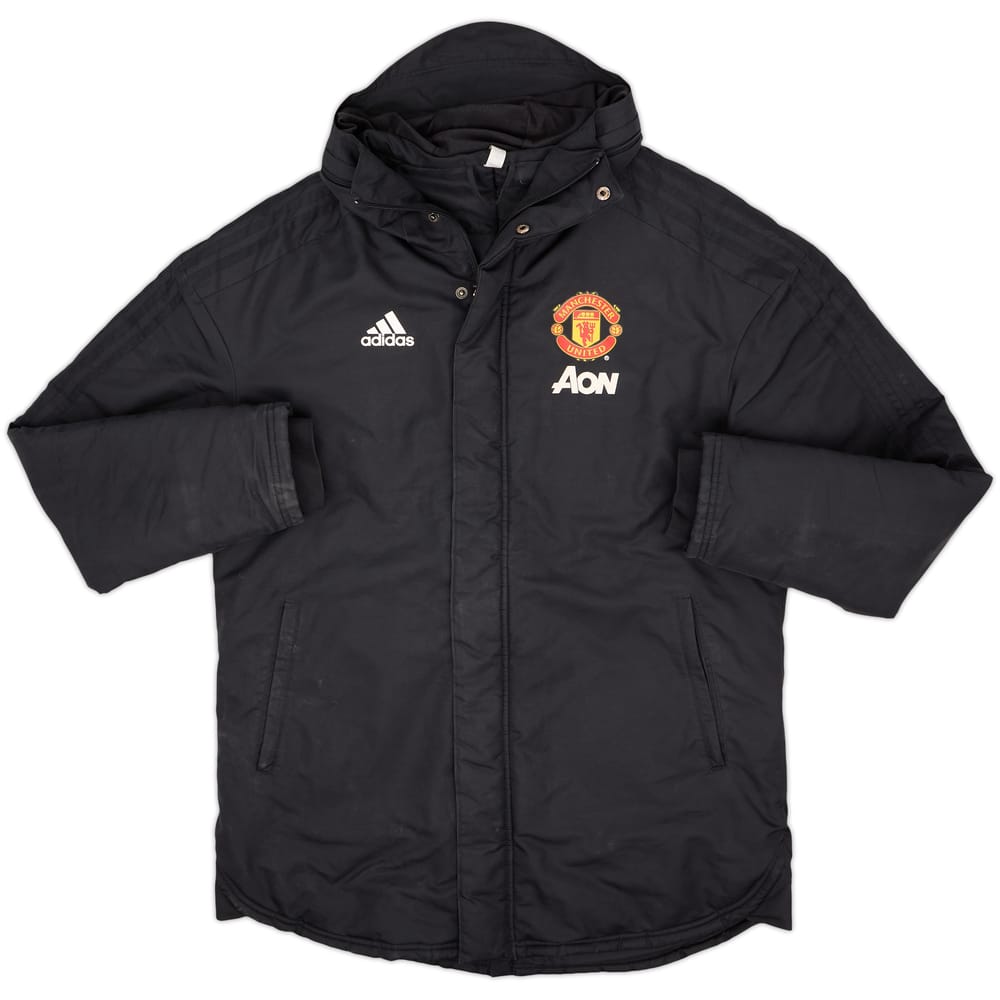2019-20 Manchester United adidas Padded Bench Coat - 6/10 - (L)