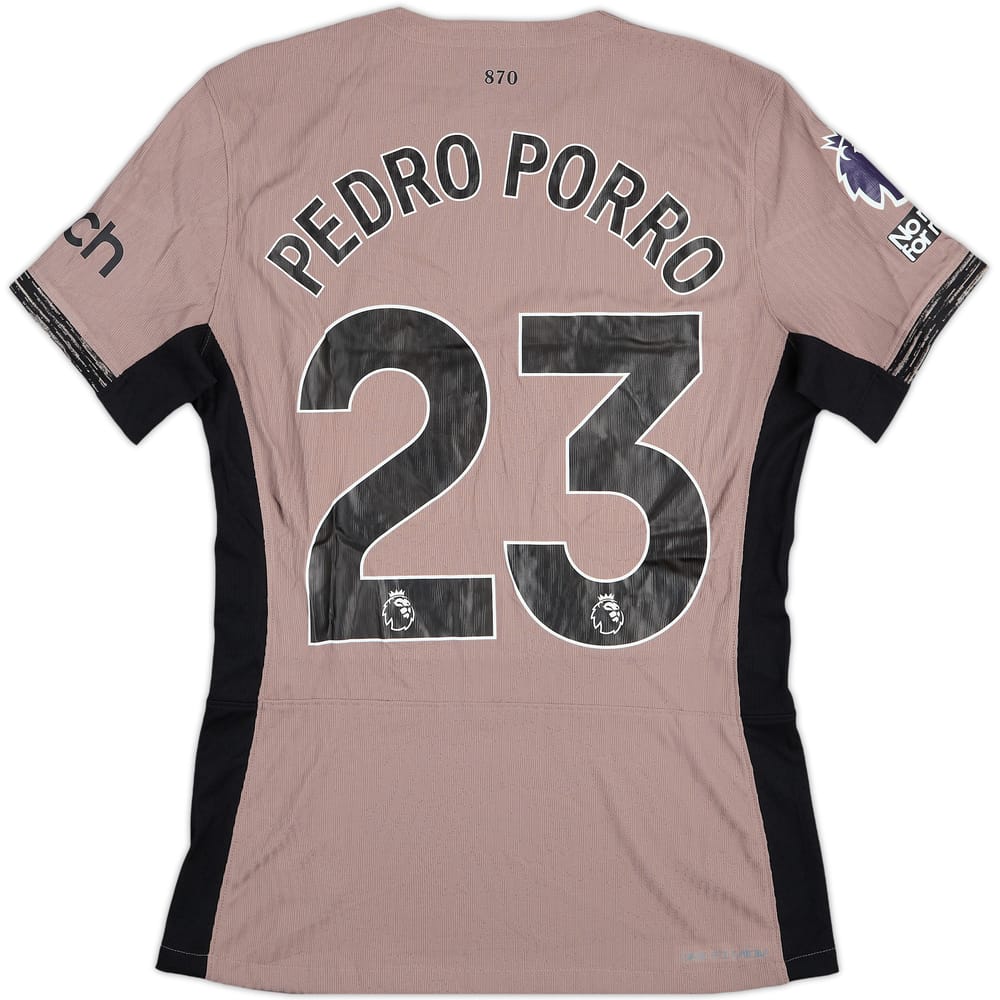 2023-24 Tottenham Match Issue Third Shirt Pedro Porro #23