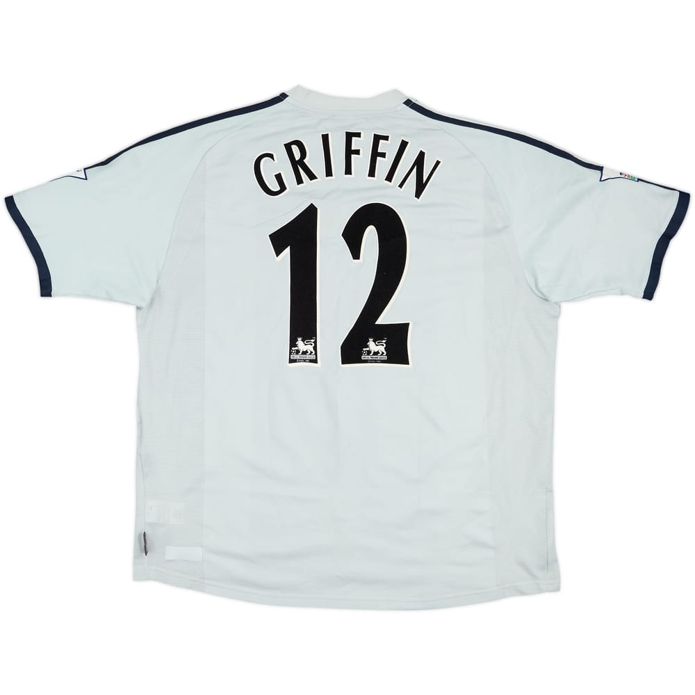 2002-03 Newcastle Match Worn Away Shirt Griffin #12