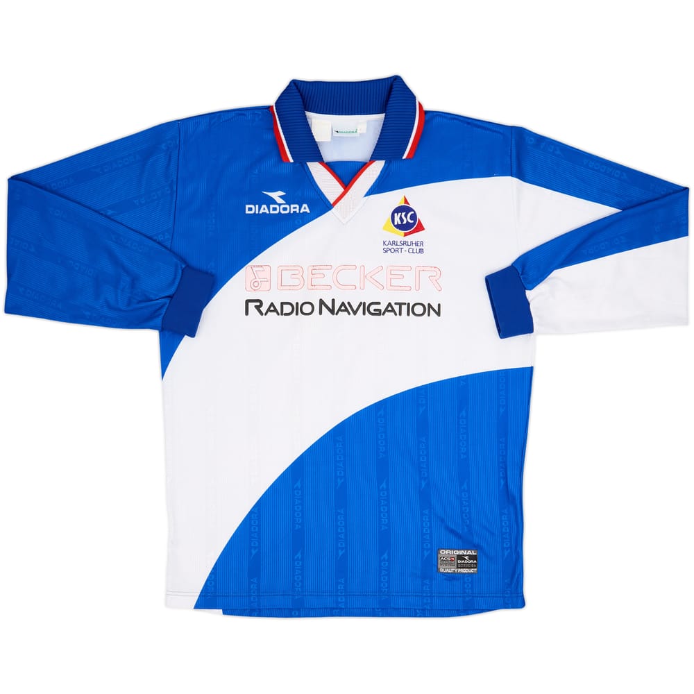 1999-00 Karlsruhe Home L/S Shirt - 6/10 - (XL)