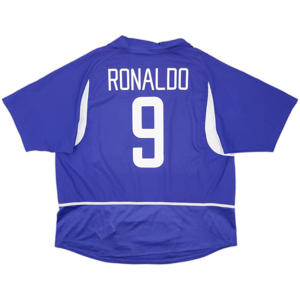 2002-04 Brazil Away Shirt Ronaldo #9 - 8/10 - (XXL)