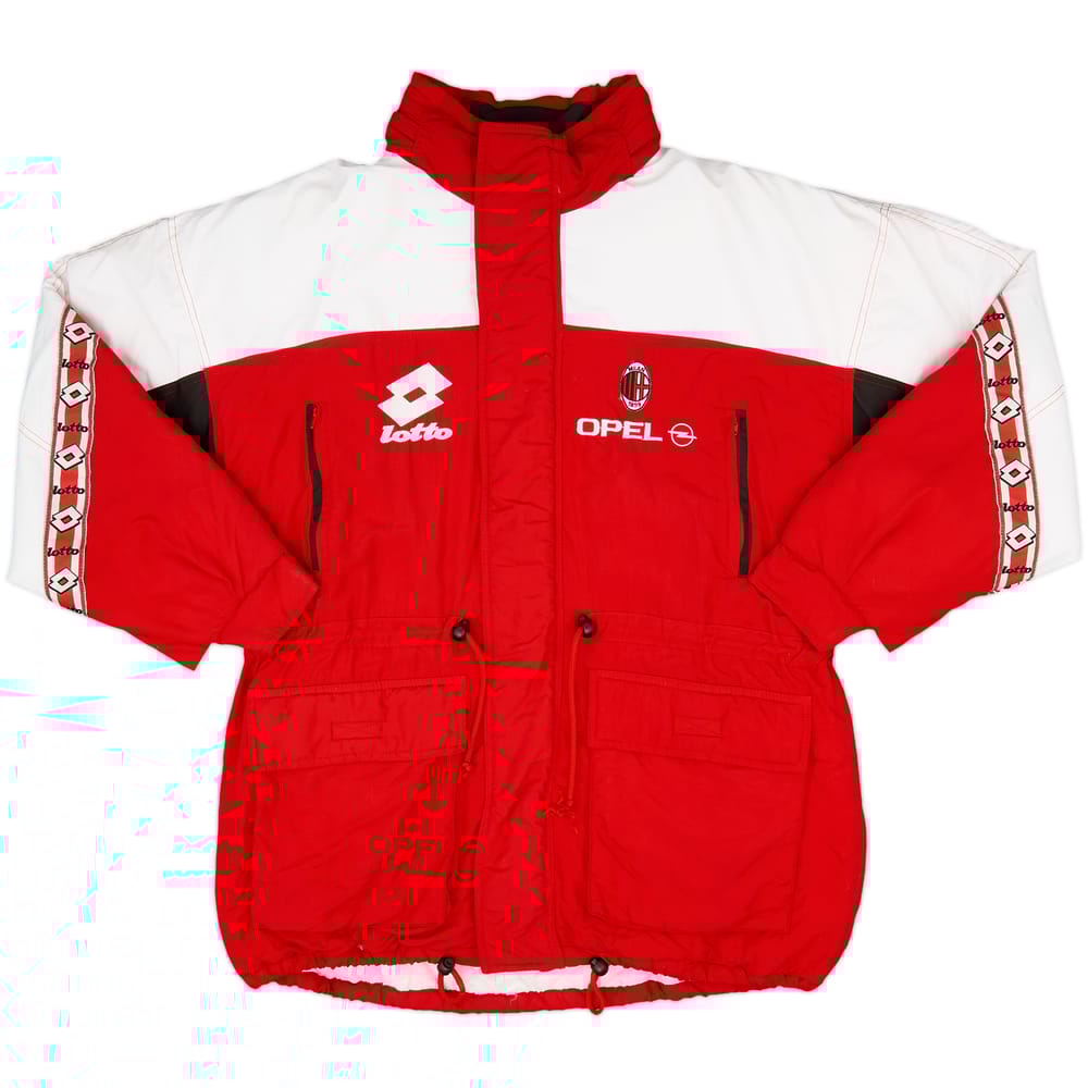 1995-96 AC Milan Lotto Padded Bench Coat - 8/10 - (L)