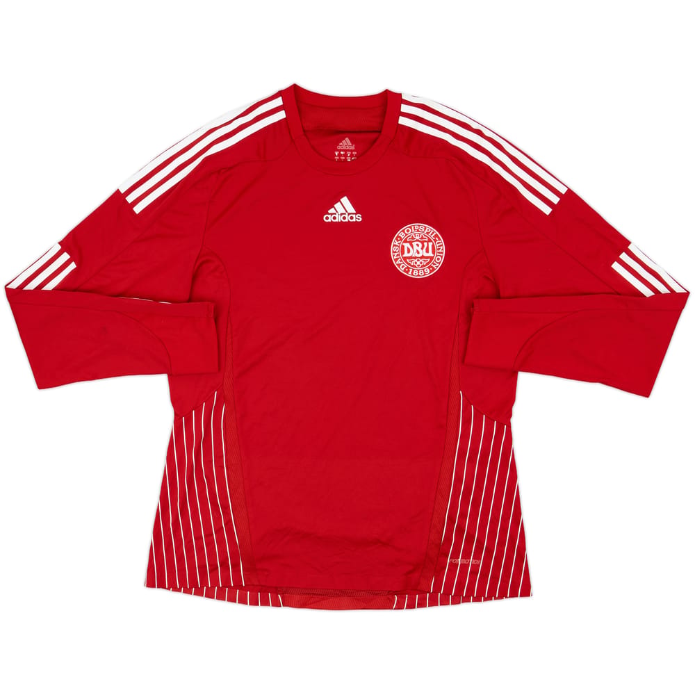 2007-10 Denmark Player Issue Home L/S Shirt - 8/10 - (L)
