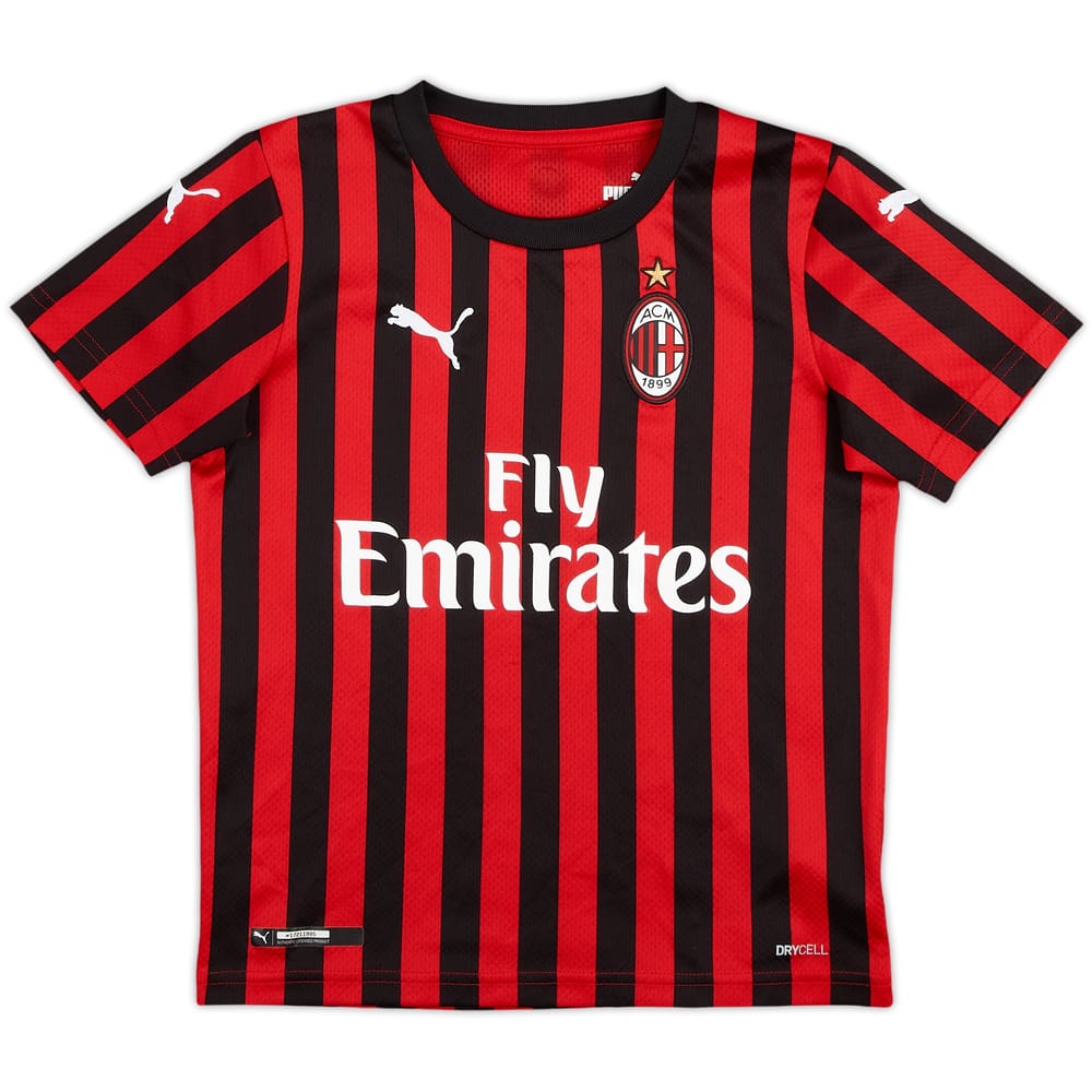 2019-20 AC Milan Home Shirt - 6/10 - (7-8 Years)