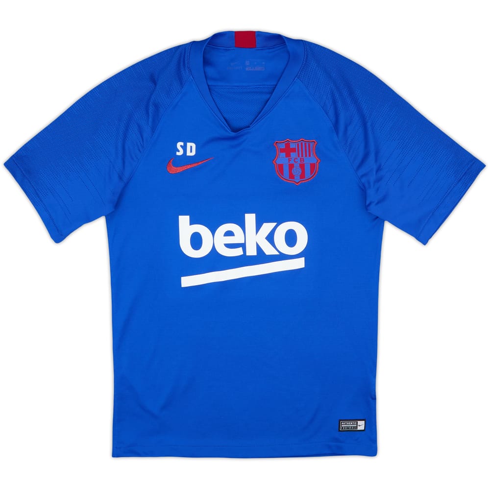 2019-20 Barcelona Nike Staff Issue Training Shirt SD - 8/10 - (S)