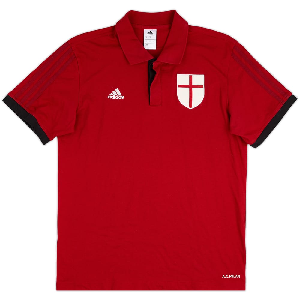 2014-15 AC Milan adidas Polo Shirt - 9/10 - (M)