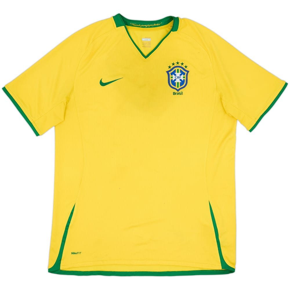 2008-10 Brazil Home Shirt - 5/10 - (L)