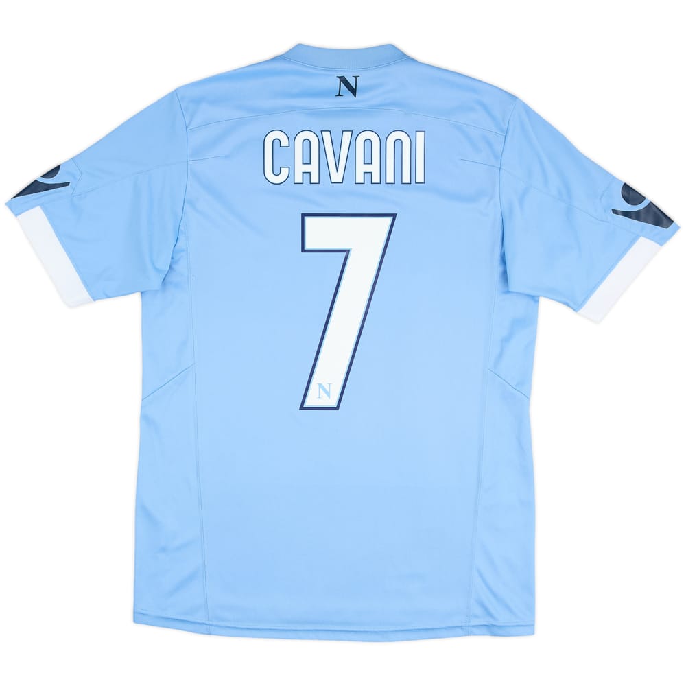 2010-11 Napoli Home Shirt Cavani #7 - 8/10 - (S)