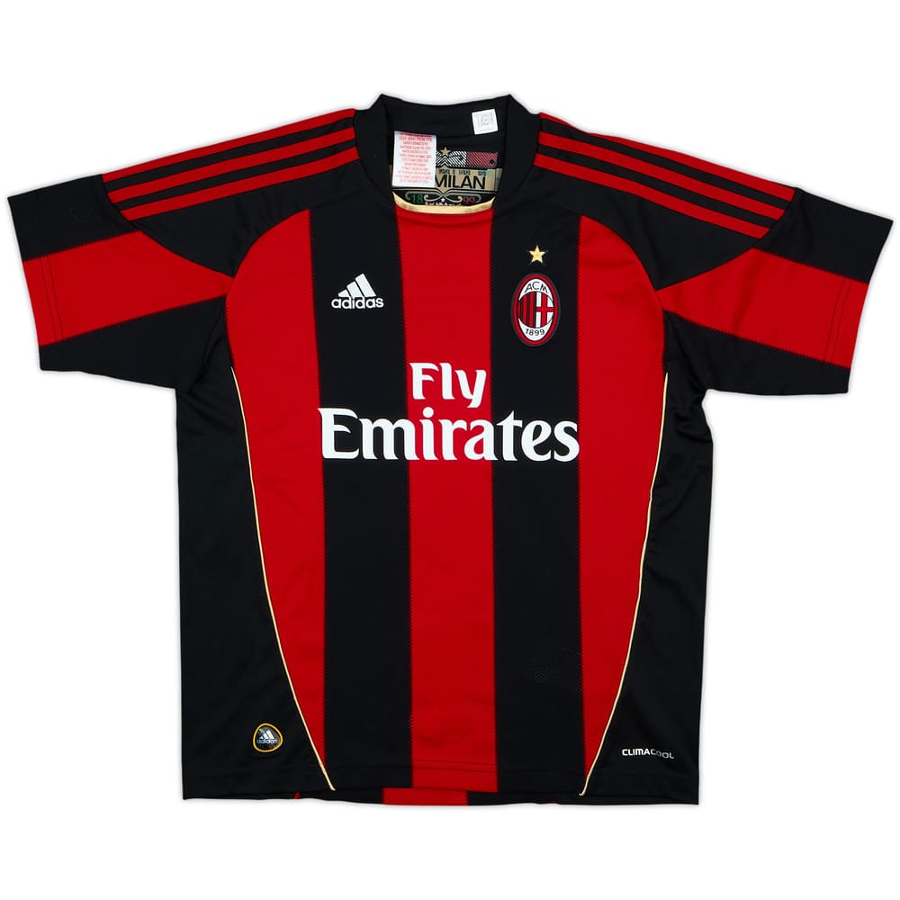 2010-11 AC Milan Home Shirt - 8/10 - (11-12 Years)