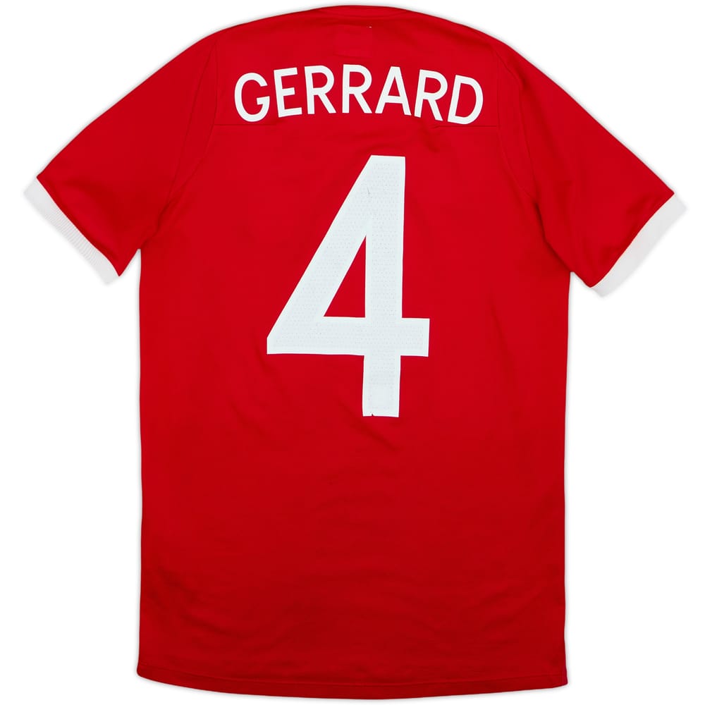 2010-11 England Away Shirt Gerrard #4 - 5/10 - (14-15 Years)