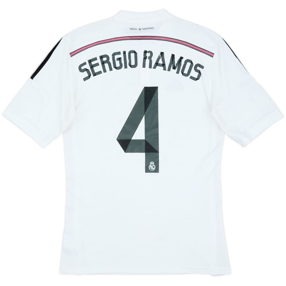 2014-15 Real Madrid Home Shirt Sergio Ramos #4 - 5/10 - (M)