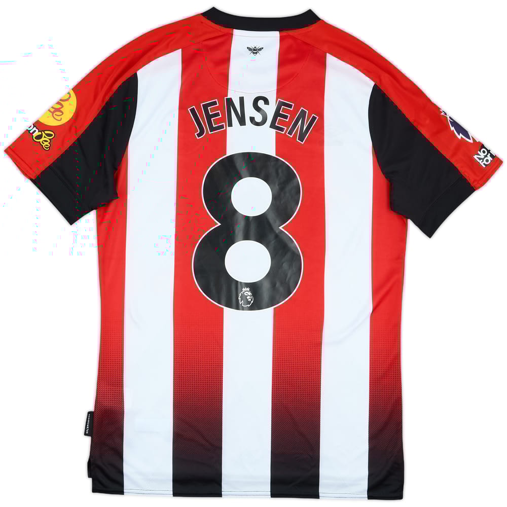 2024-25 Brentford Match Issue Home Shirt Jensen #8