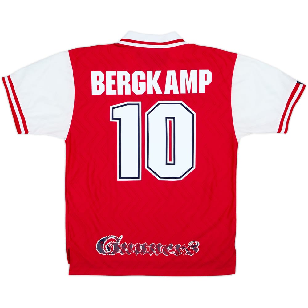 1996-98 Arsenal Home Shirt Bergkamp #10 - 8/10 - (L)