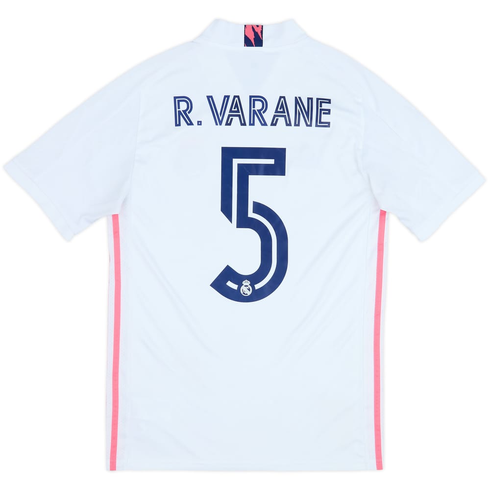 2020-21 Real Madrid Home Shirt R.Varane #5 - 6/10 - (S)