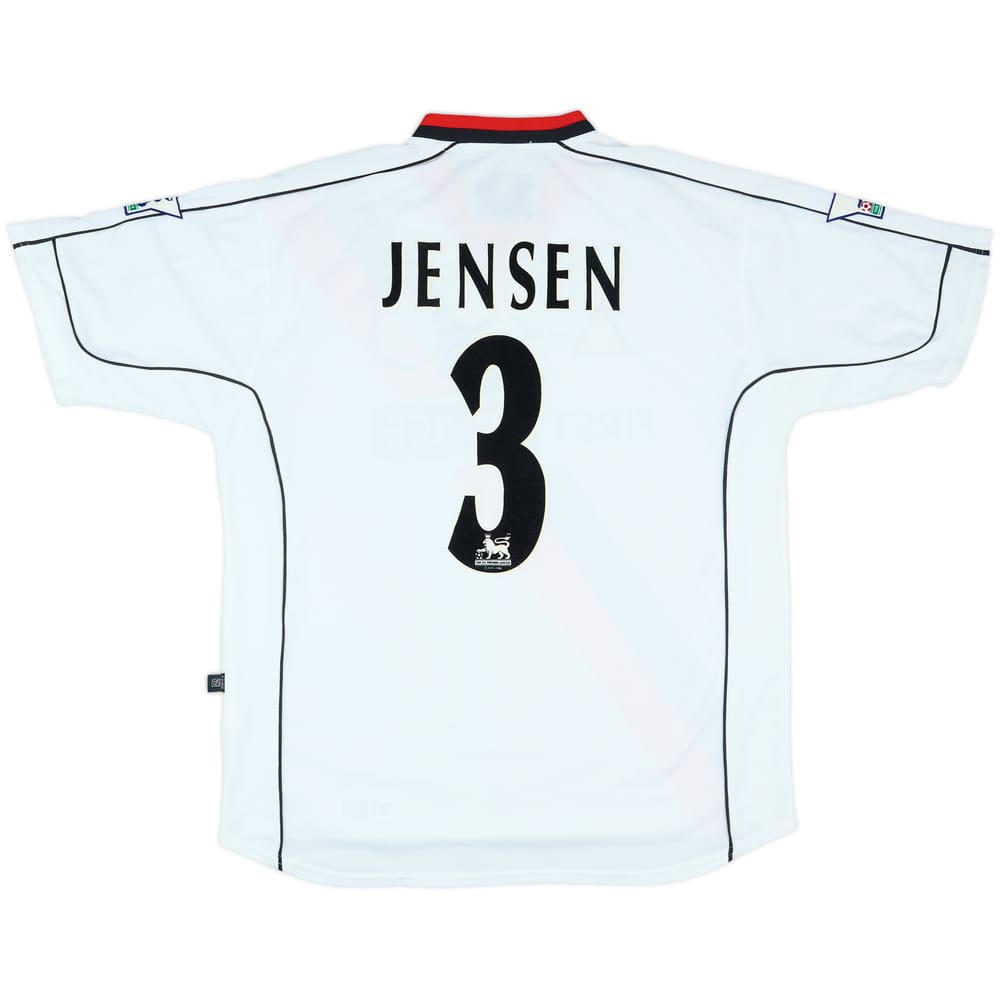 2002-03 Manchester City Match Issue Away Shirt Jensen #3