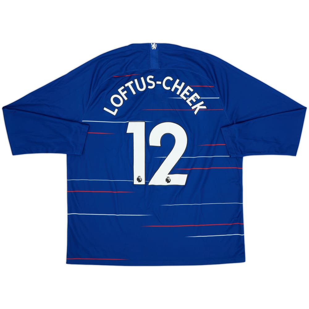 2018-19 Chelsea Home L/S Shirt Loftus-Cheek #12 (XXL)