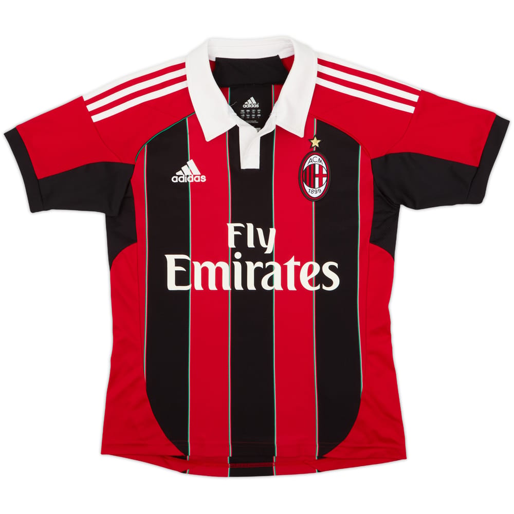 2012-13 AC Milan Home Shirt - 8/10 - (13-14 Years)