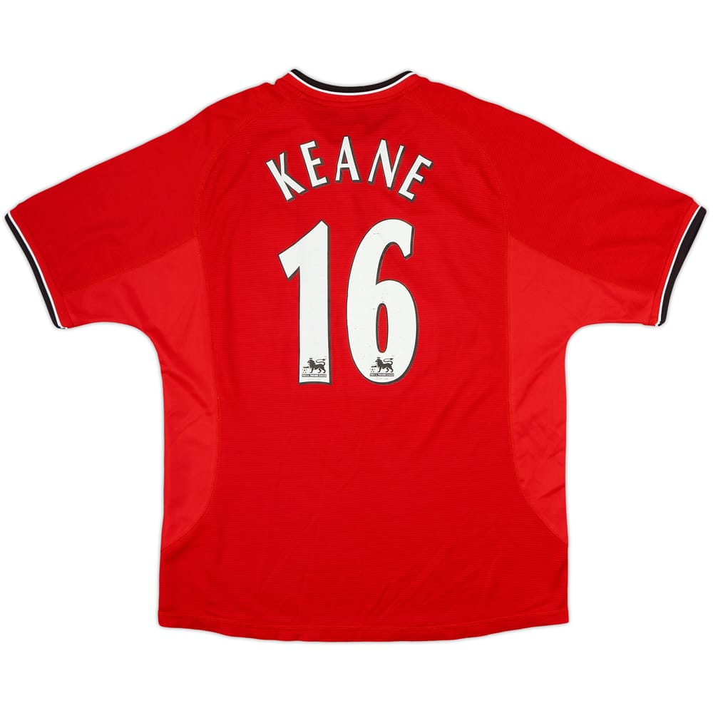 2000-02 Manchester United Home Shirt Keane #16 - 6/10 - (L)