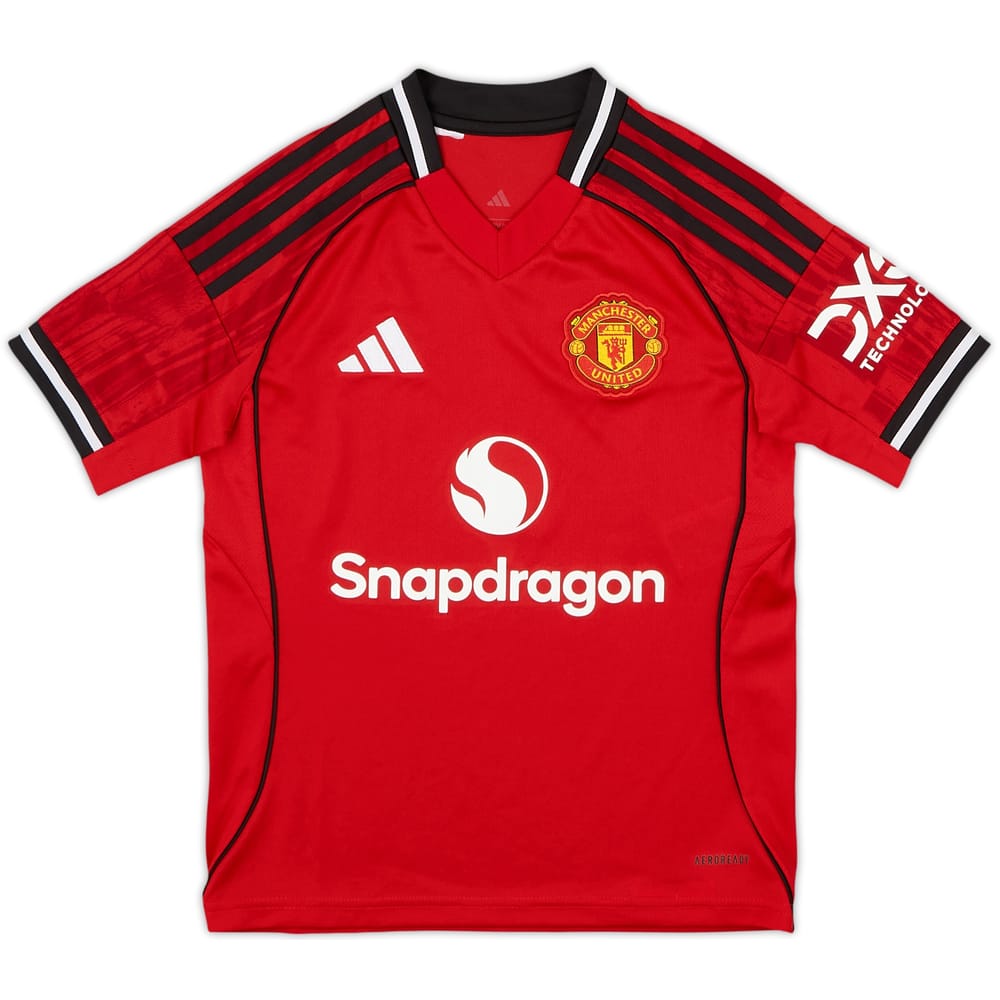 2025-26 Manchester United Home Shirt - 10/10 - (S.Boys)