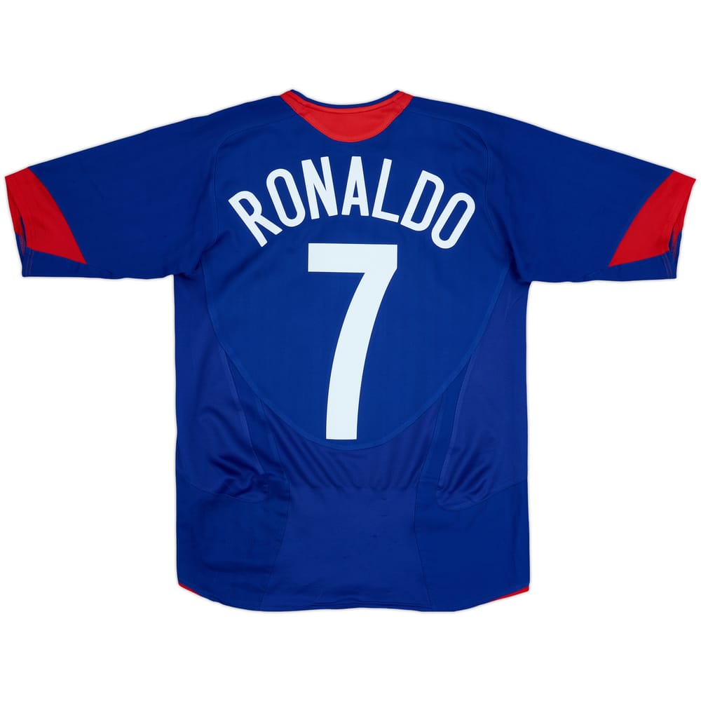 2005-06 Manchester United Away Shirt Ronaldo #7 - 8/10 - (XL.Boys)