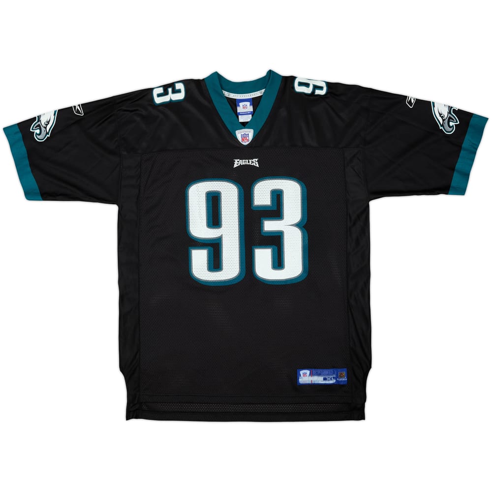 2005-06 Philadelphia Eagles Kearse #93 Reebok On Field Alternate Jersey - 8/10 - (XL)