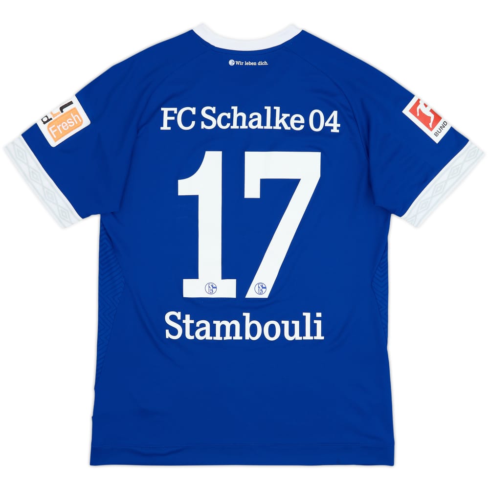 2018-19 Schalke Home Shirt Stambouli #17 - 6/10 - (M)