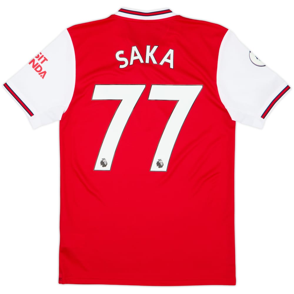 2019-20 Arsenal Home Shirt Saka #77 - 10/10 - (S)