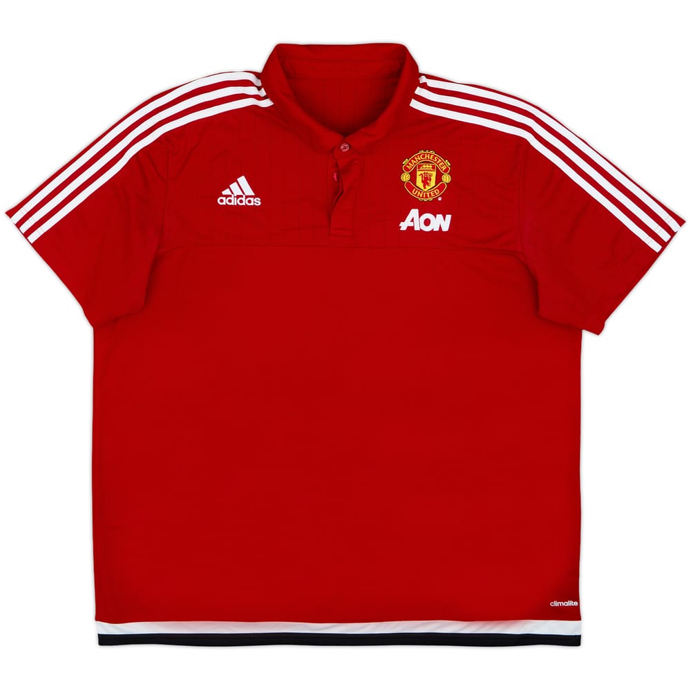 2016-17 Manchester United adidas Polo Shirt - 9/10 - (XXL)