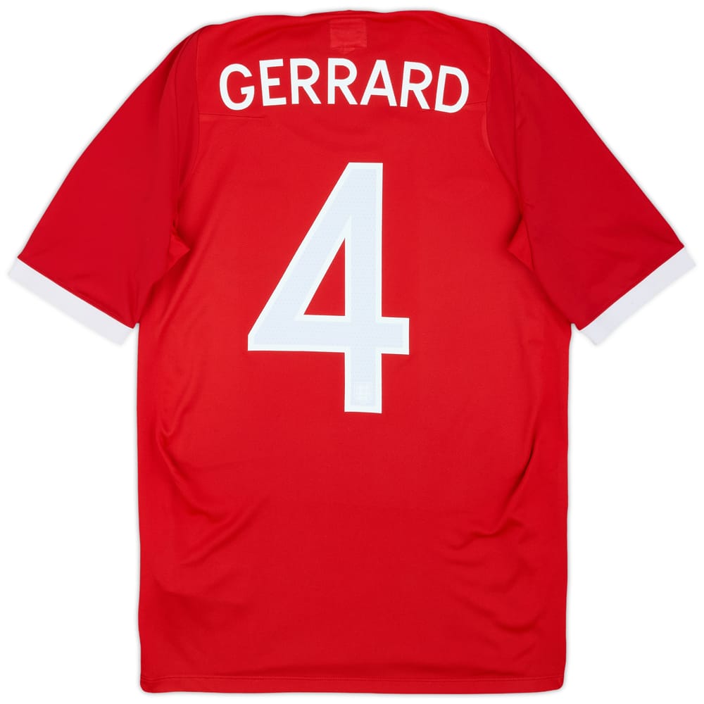 2010-11 England 'South Africa' Away Shirt Gerrard #4 - 6/10 - (XS)