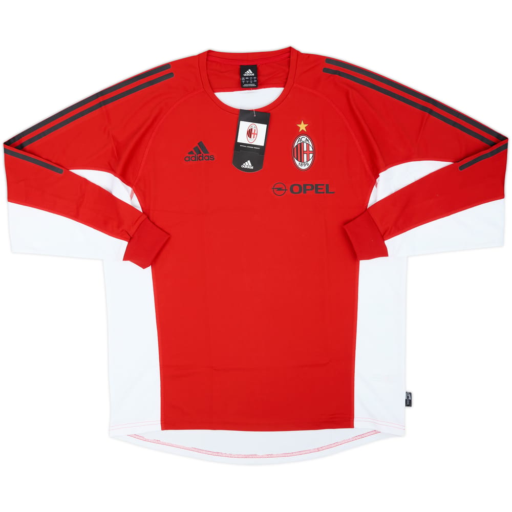 2004-05 AC Milan Player Issue adidas Training L/S Shirt (L)
